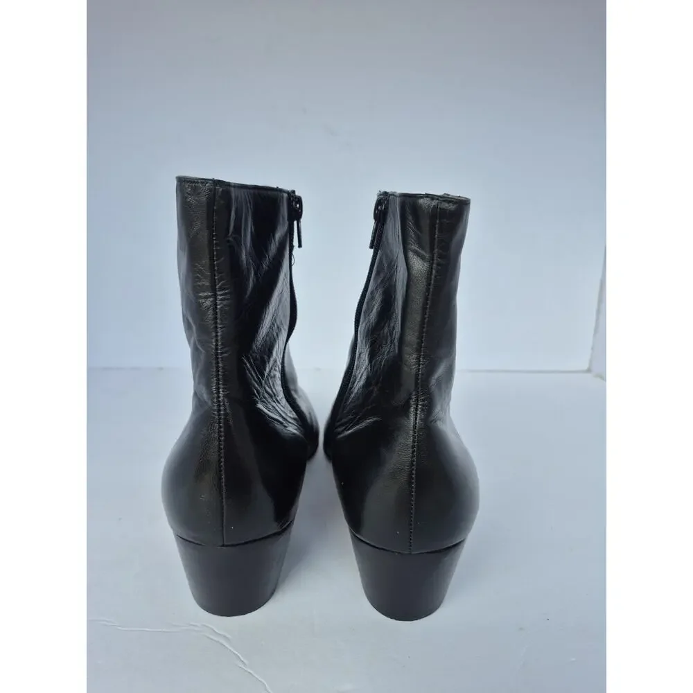 Giorgio Brutini Mens 13 M Calloway Beatle Side Zip Dress Boots Black Leather EUC